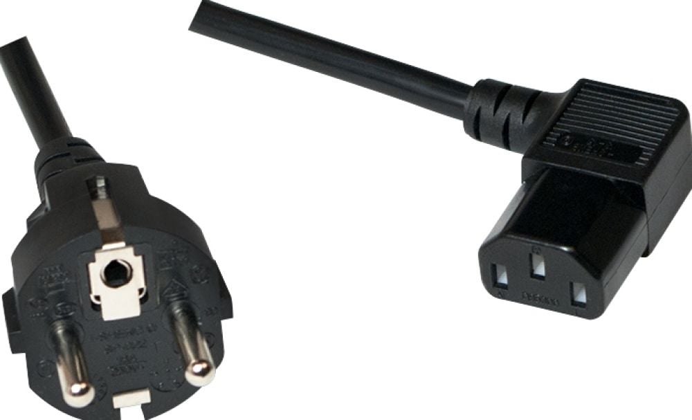 LogiLink Netzkabel CEE7/7 stekker auf C13 Buchse, 5m zwart