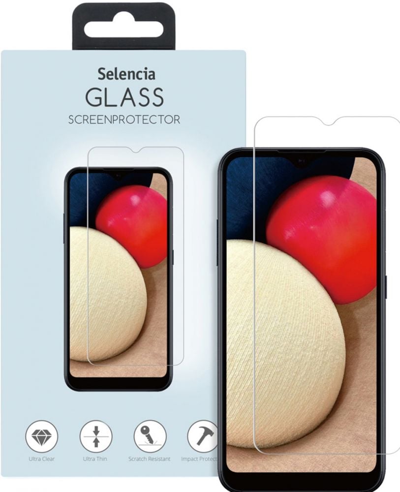Selencia Gehard Glas Screenprotector Samsung Galaxy A02s / A03(s)