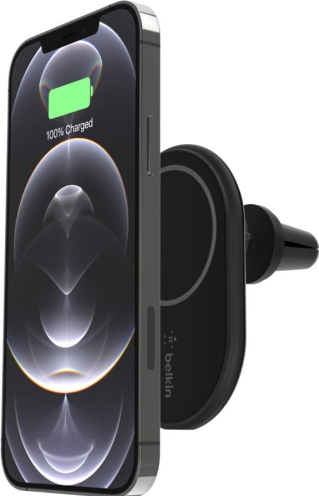 Belkin BoostCharge - Houder voor draadloze lader in auto + auto-adapter