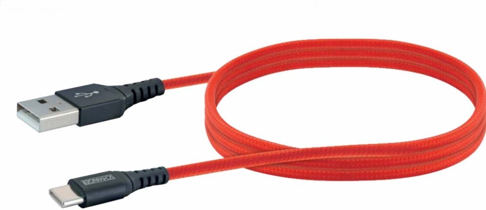 Schwaiger USB-Kabel 2.0 St. A->3.1 TypC 1,2m rood