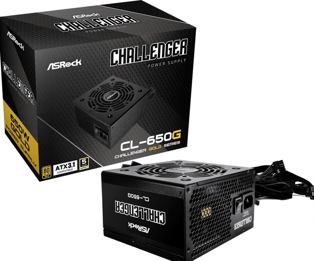 Asrock Challenger CL-650G - Voeding