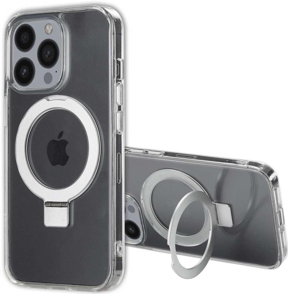 Accezz Ring Stand Backcover met MagSafe iPhone 13 Pro - Transparant