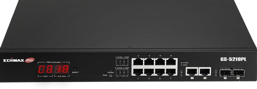 Switch EDIMAX 12x GE GS-5210PL