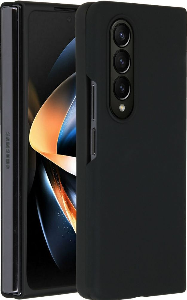 Accezz Liquid Silicone Backcover Samsung Galaxy Z Fold 4 - Zwart