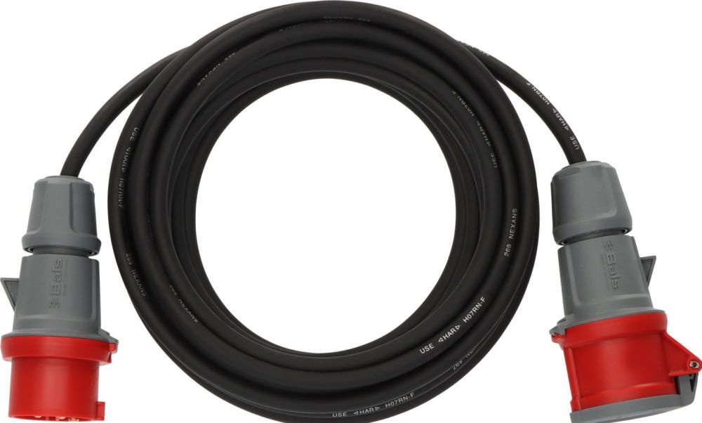 Brennenstuhl CEE verlengsnoer IP44 10m zwart H07RN-F 5G1,5 5-polig - 1167710