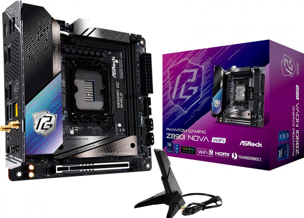 ASRock Phantom Gaming Z890I Nova WiFi - Moederbord