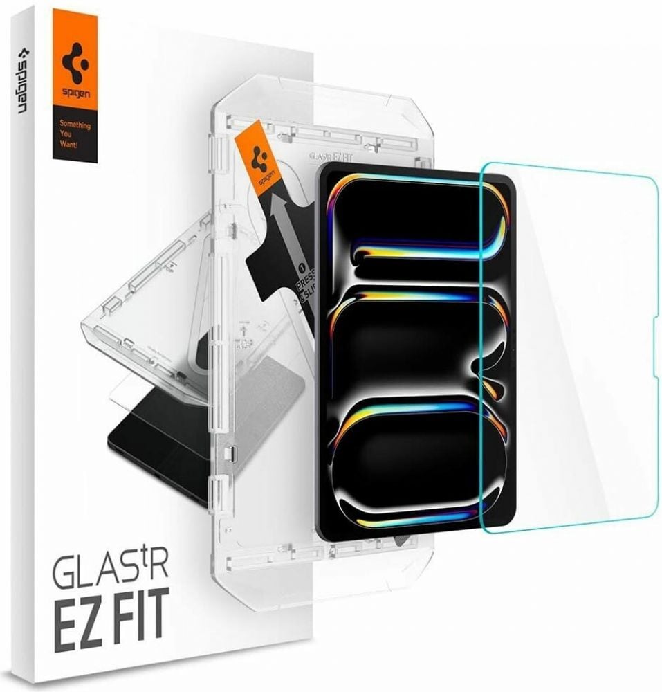Spigen GLAS.tR EZ Fit - Schermbeschermer voor tablet