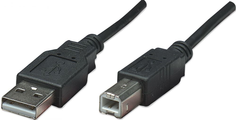 Manhattan USB 2.0 aansluitingkabel 0,5m A-stekker/B-stekker