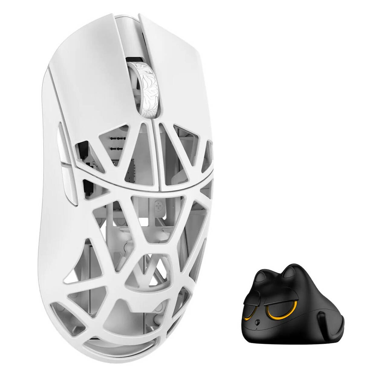 WLMouse Beast X Mini Pro Solid Sides Milky White - Muis