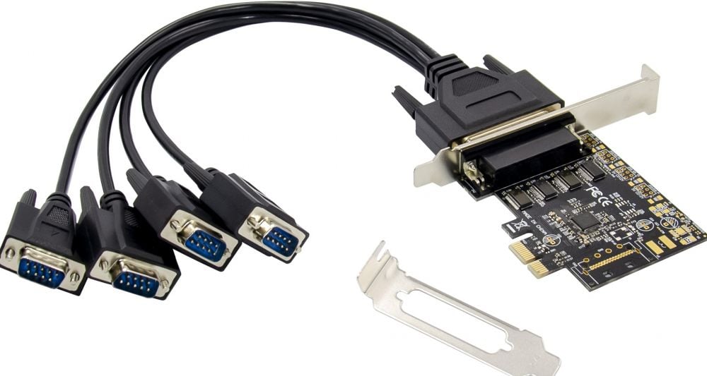 CONCEPTRONIC PCI Express Card 4-Port DB9 Adapter USB 2.0