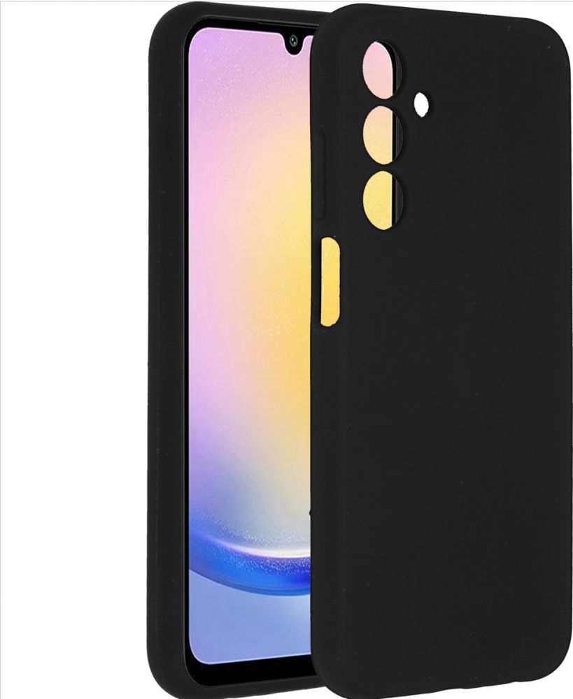 Accezz Liquid Silicone Backcover Samsung Galaxy A25 (5G) - Zwart