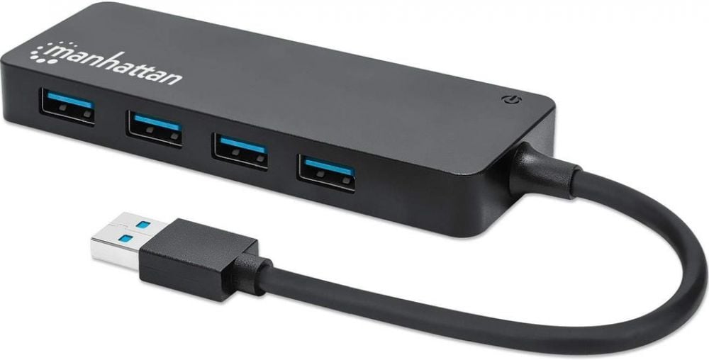 Manhattan 4-Port USB 3.2 Gen 1 Hub USB-A St./ 4x A-verloop stekker