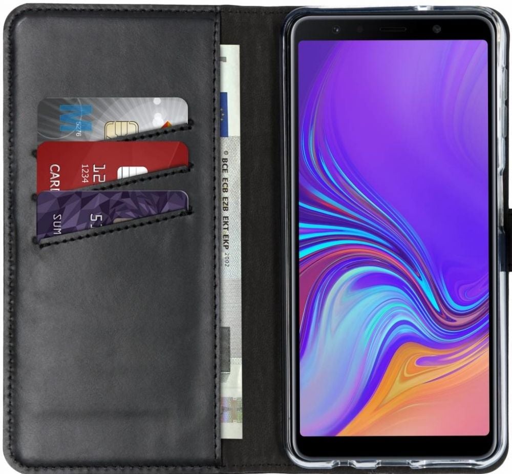 Selencia Echt Lederen Bookcase Samsung Galaxy A7 (2018)