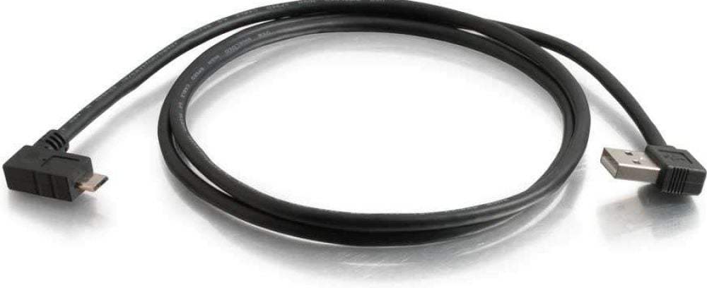 C2G USB 2.0 A Right Angle to Micro-USB B Right Angle Cable - USB-kabel