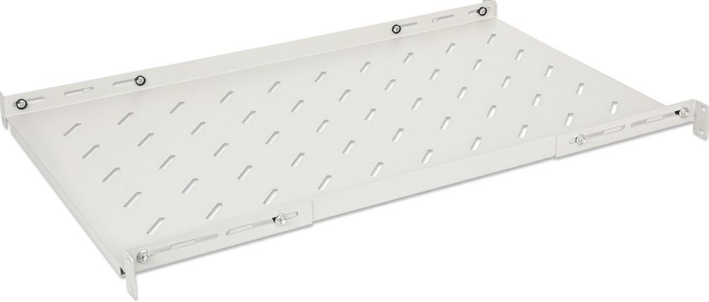 INTELLINET 19" Fachboden variable Schienen 750mm tief grau