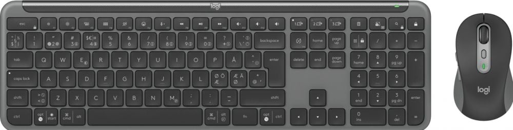 LOGITECH Signature Slim Combo MK950 Keyboard and mouse set wireless Bluetooth 5.1 LE QWERTY graphite (PAN)