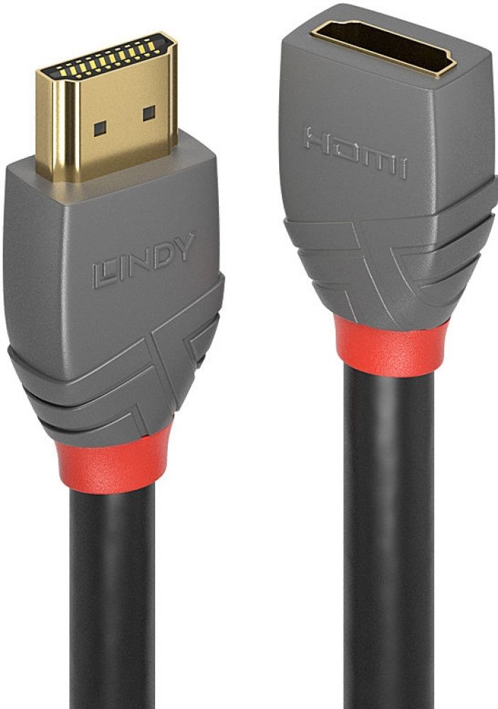 Lindy HDMI 2.0 Verlängerungskabel 2m, Anthra Line