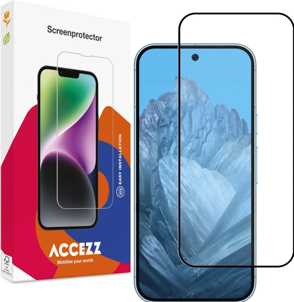 Accezz Gehard Glas Full Cover Screenprotector Google Pixel 9 / 9 Pro