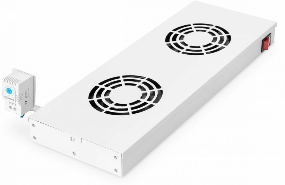 Equip Lüftermodul 19" voor Serverschränke, 4xLüfter RAL7035