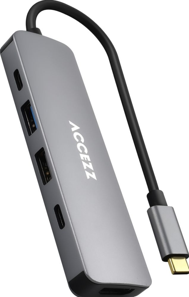 Accezz 5-in-1 USB-C Hub - 4K 30Hz Ultra HD