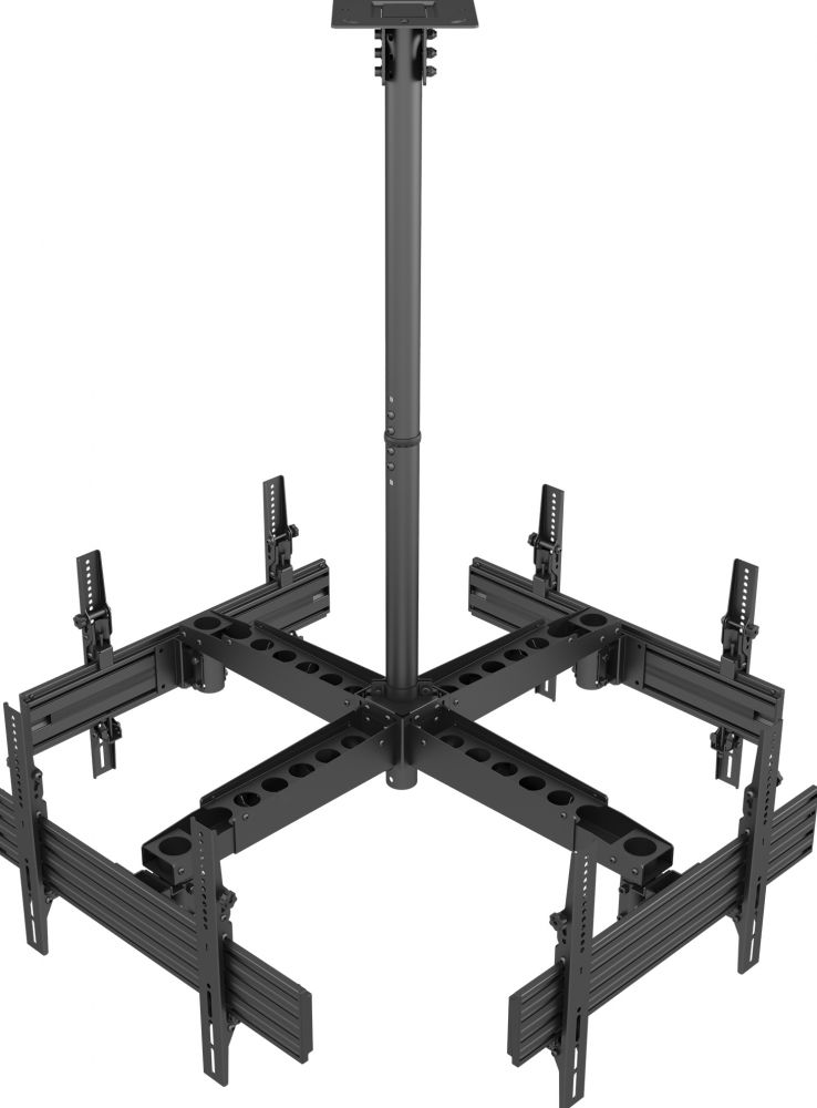 EQUIP Equip plafondmontagebeugel 32"-65" Flat Screen zwart Quad
