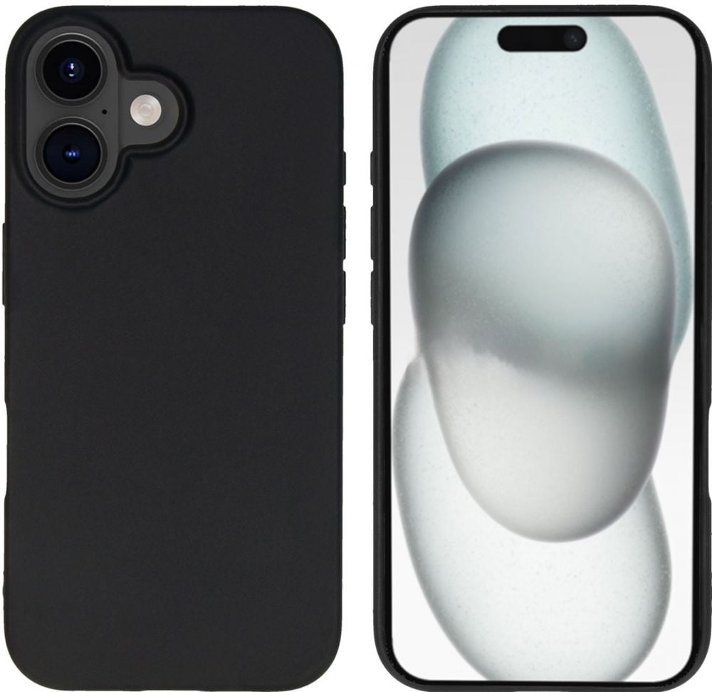 Accezz Color Backcover iPhone 16 - Zwart