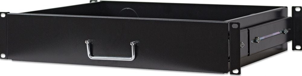 Intellinet 19" schuiflade 350mm 2HE tief ausziehbar zwart