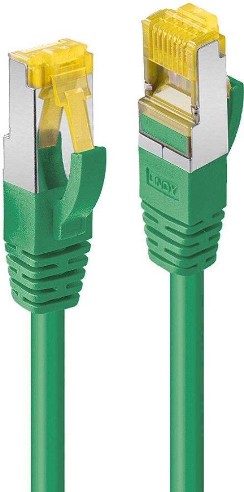 LINDY Patchkabel Cat6A RJ45 S/FTP Cat7 LSZH Kabel grün 0,5m