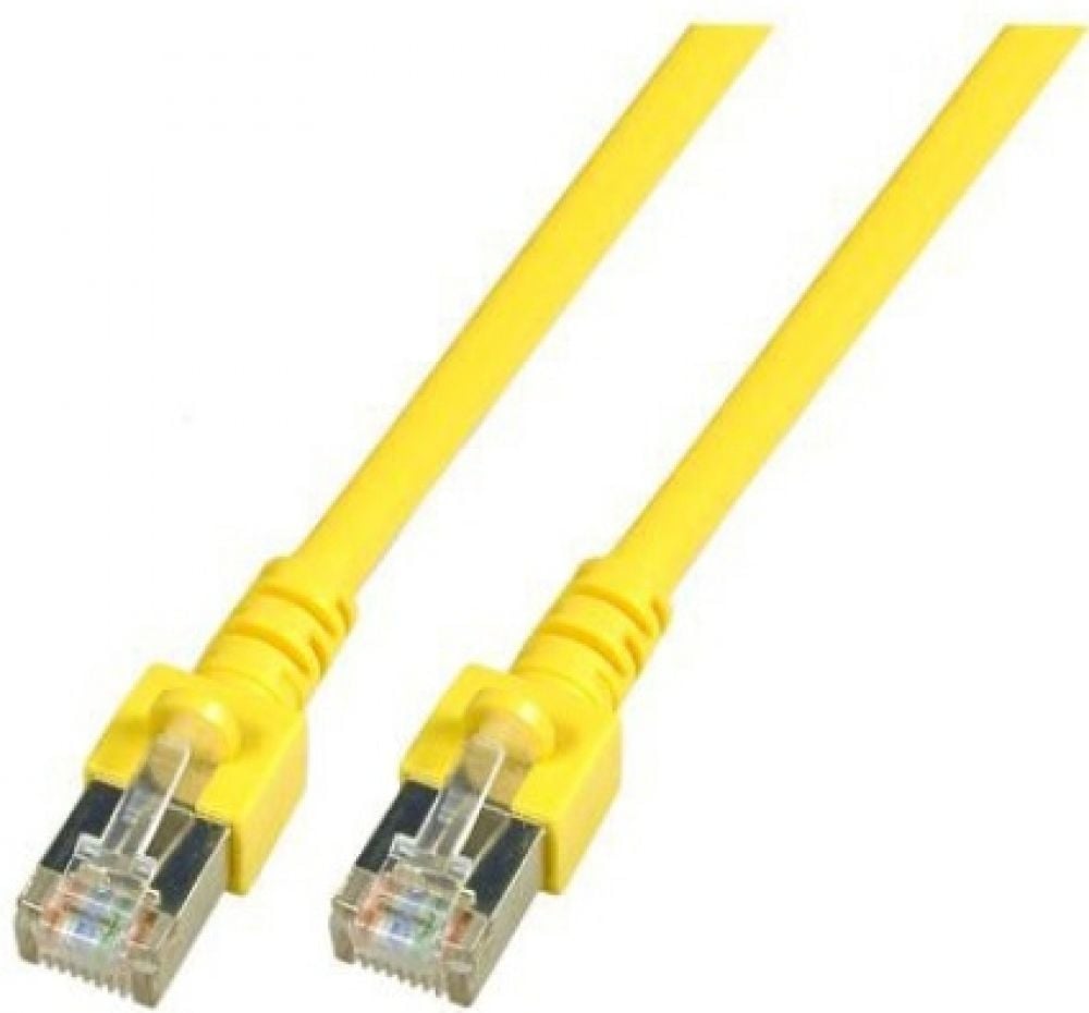 EFB RJ45 Patchkabel SF/UTP, Cat.5e, PVC, CCA, 0,5m, geel