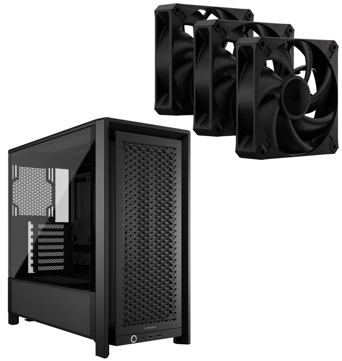 Corsair Case Combo 3 - Corsair Frame 4000D + RS120 Max 3pack
