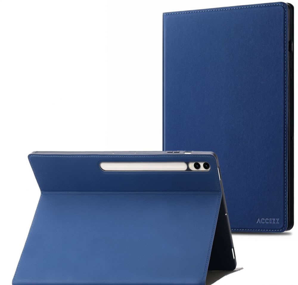 Accezz Classic Tablet Case Samsung Galaxy Tab S10 Plus / Tab S9 Plus / Tab S9 Plus FE  - Donkerblauw