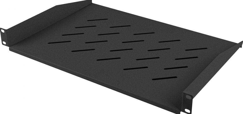 Lanberg legplanken 19" 1U/483x315mm tot 25kg zwart