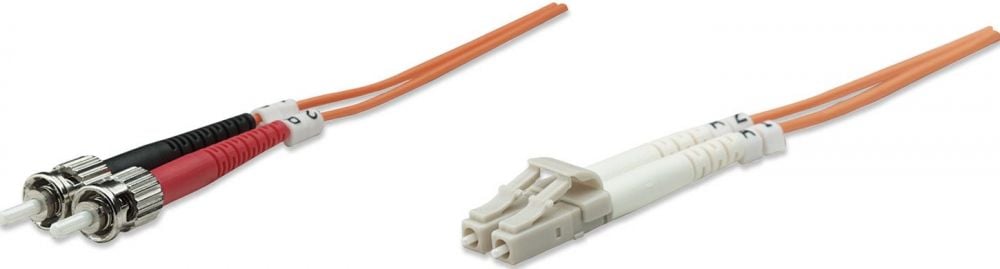 Intellinet LWL aansluitkabel LC/ST 3M Multimode OM1 oranje