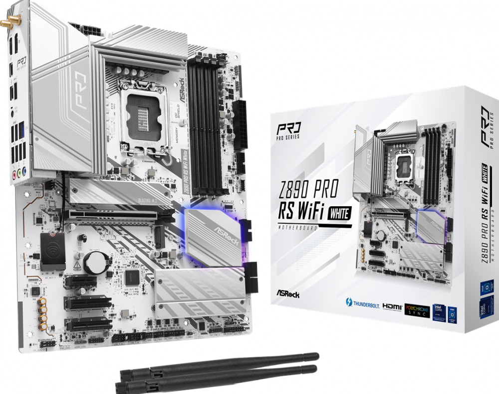 ASROCK Z890 PRO RS WIFI WHITE -  Moederbord