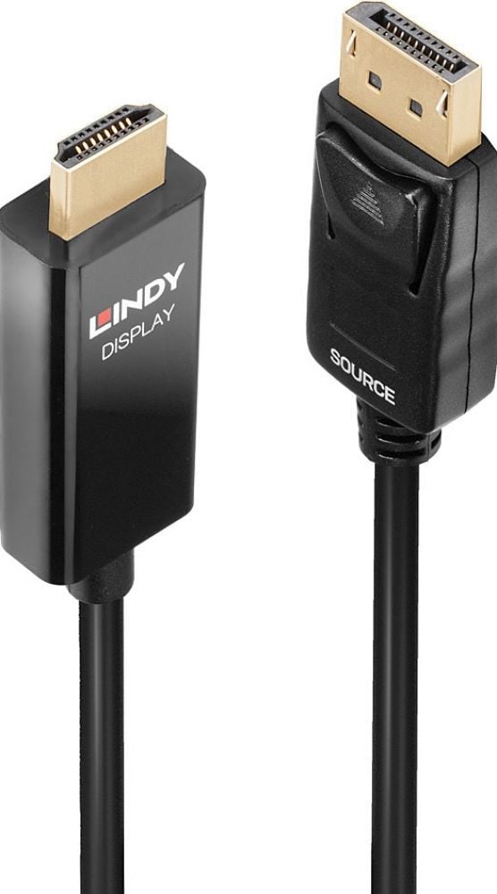Lindy 3m DisplayPort an HDMI Adapterkabel met HDR