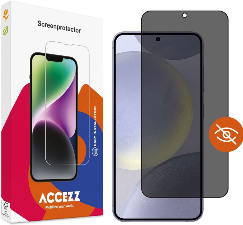ACCEZZ Accezz Gehard Glas Privacy Screenprotector Samsung Galaxy S24 Plus - Transparant
