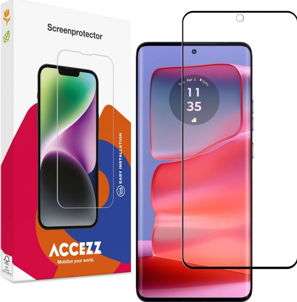 Accezz Gehard Glas Full Cover Screenprotector Motorola Edge 50 Pro