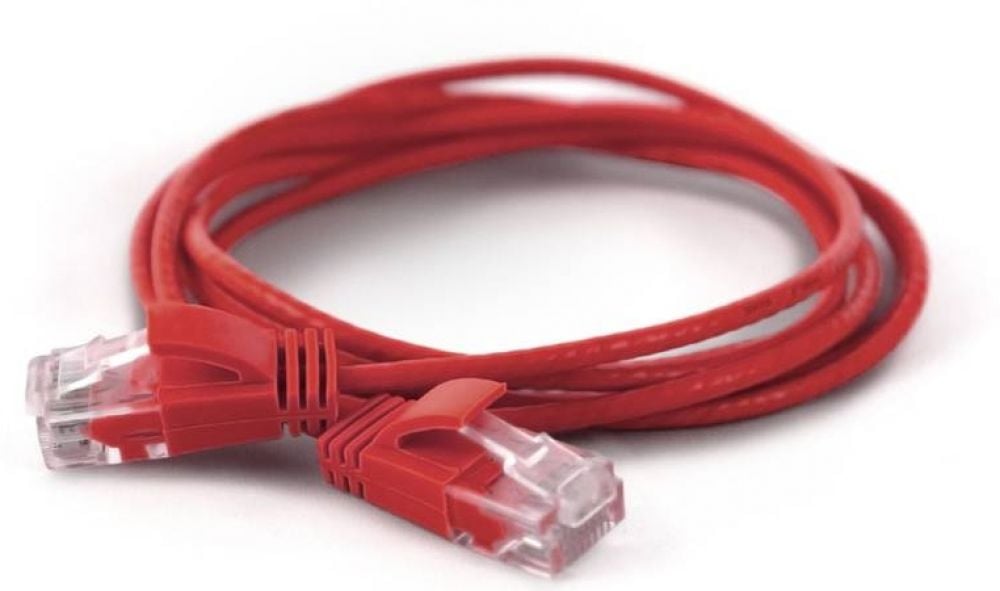 Wantec Patchkabel UTP CAT6a d=2,8mm 25,00m rood