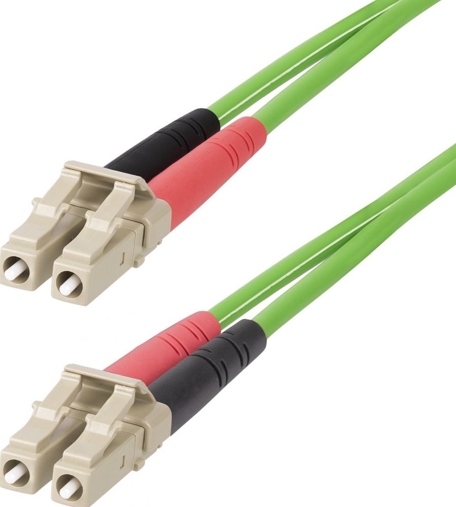 StarTech.com 25m (82ft) LC to LC (UPC) OM5 Multimode Fiber Optic Cable, 50125µm Duplex LOMMF Zipcord, VCSEL, 40G100G, Bend Insensitive, Low Insertion