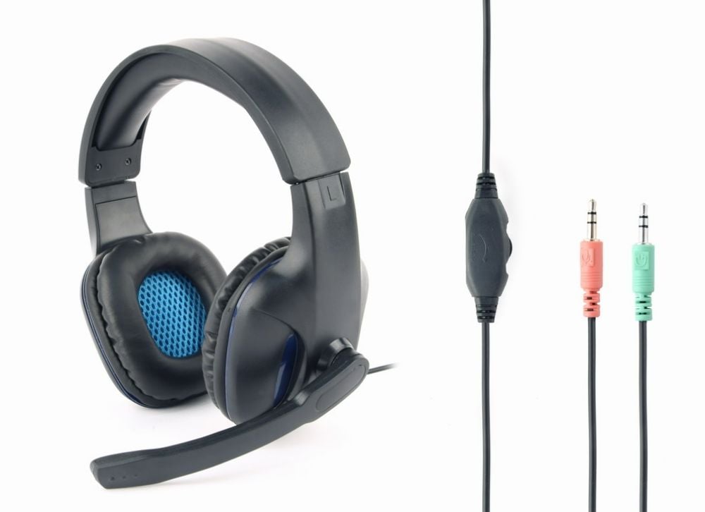 GEMBIRD Headset Stereo + Mikro verstelbaar zwart