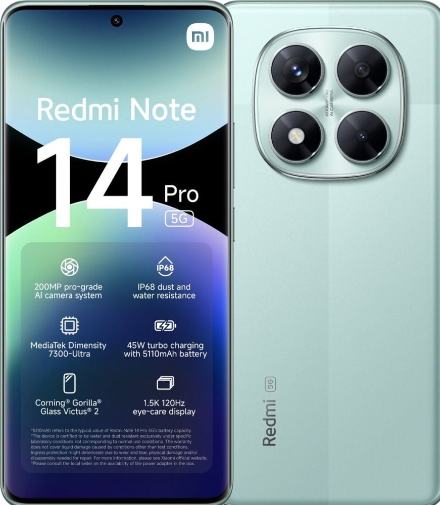 Xiaomi Redmi Note 14 Pro - 256GB Coral Green