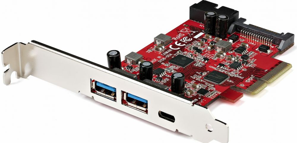 StarTech.com 5-Port USB PCIe Kaart - 10Gbps USB 3.1 Gen 2 PCIe Kaart met 1x USB-C & 2x USB-A