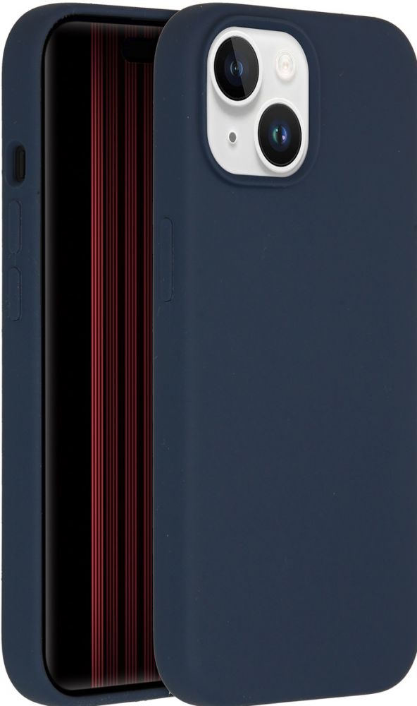 Accezz Liquid Silicone Backcover met MagSafe iPhone 15 - Donkerblauw