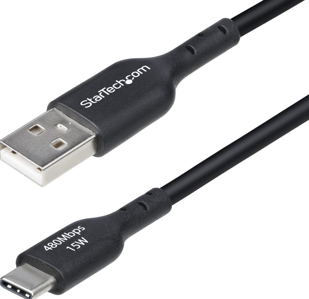 StarTech.com 2m (6.6ft) USB-A to USB-C Charging Cable, Charger Cord, MM - USB-kabel