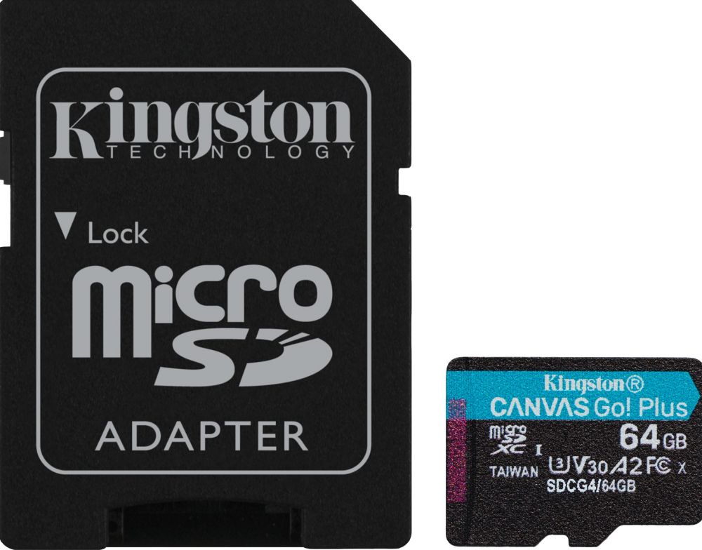 KINGSTON Kingston Canvas Go! Plus Gen 4 64GB - Flashgeheugenkaart