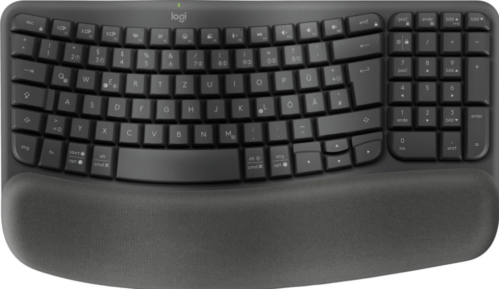 Wave Keys wireless ergonomic keyboard - GRAPHITE
