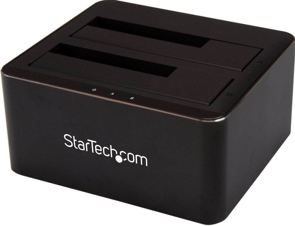 StarTech.com Dual-bay SATA HDD docking station voor 2 x 2.5/3.5" SATA SSDs/HDDs - USB 3.0