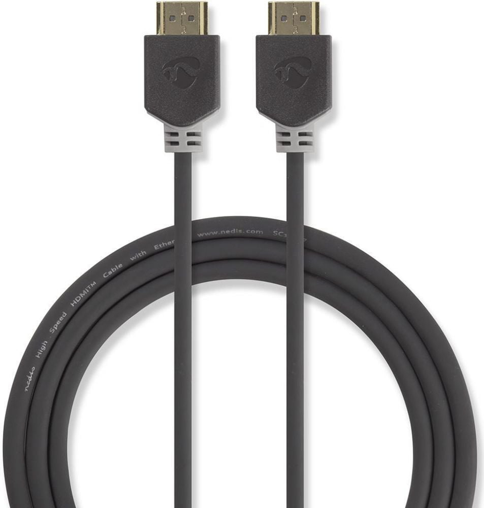 High Speed HDMI™ Cable with Ethernet | HDMI™ Connector - HDMI™ Connector | 10 m | Anthracite