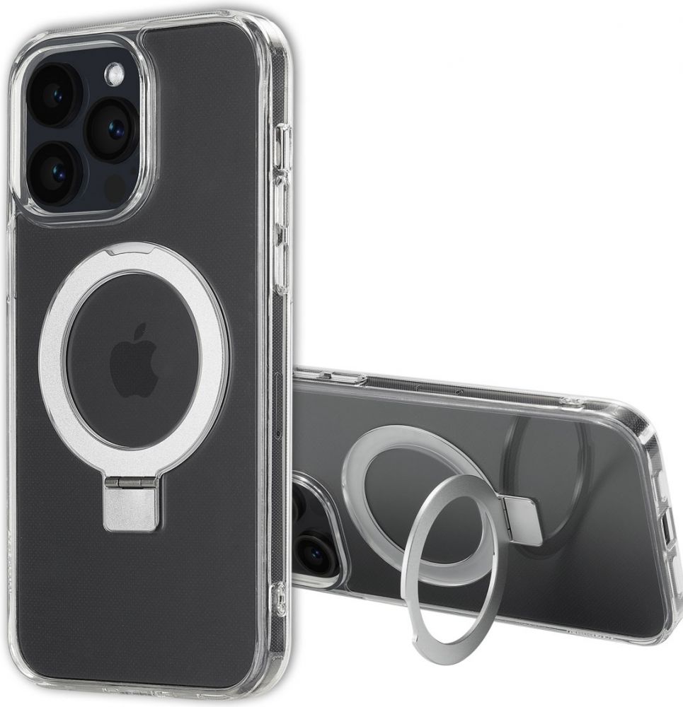 Accezz Ring Stand Backcover met MagSafe iPhone 14 Pro Max - Transparant