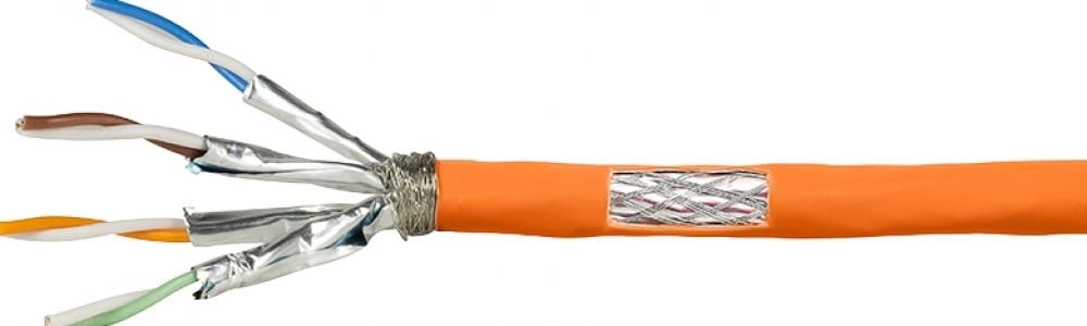 Logilink installatiekabel S/FTP Cat7 AWG23 1000MHz oranje 200,0m